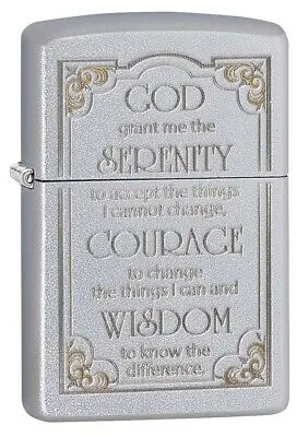 Bricheta Zippo - Serenity Prayer, cromata