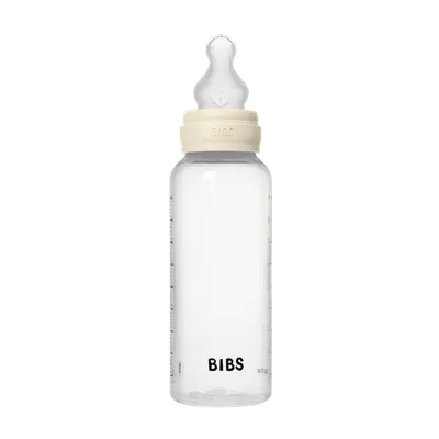 Set complet biberon anticolici Bibs 270 ml Silicon Ivory
