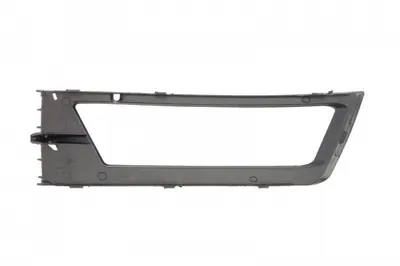 Grila bara fata Dreapta (cu orificii pentru lampa ceata, plastic, negru) potrivit SKODA RAPID 07.12-03.22 07.12