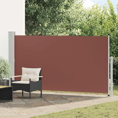 vidaXL Copertină laterală retractabilă de terasă, maro, 160x300 cm
