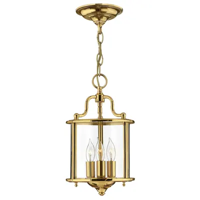 Lampa suspendata Gentry 3 Light Small Pendant – Polished Brass