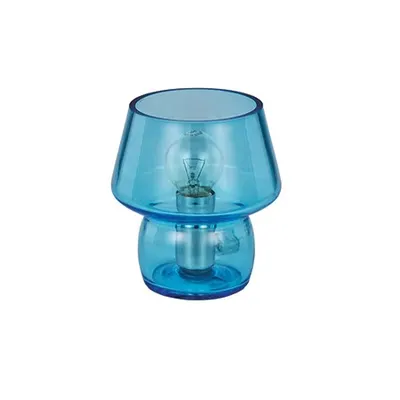 Veioza Zeno Small Azzurro, 1 bec, dulie E14, D:120mm, H:140mm, Azzurro
