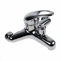Baterie pentru Cada cu Furtun 1.5 m si Para de Dus, Monocomanda, Cartus Ceramic 40 mm, Inox