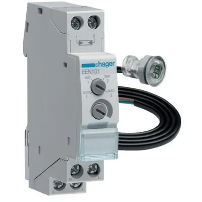 Intrerupator crepuscular 1M 230V, 16A AC1,celula montaj incastrat Hager EEN101
