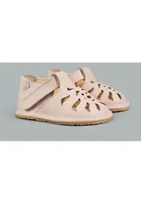 Sandale Barefoot din piele naturala - Shira - Roz - Roz pal