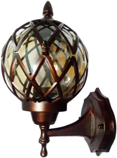 Aplică de grădina tip felinar Omnia - Madlen, IP 44, 60 W, E27, pedalier, bronz