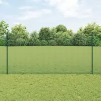 vidaXL Gard din plasă sudată cu stâlpi 50 x 1,2 m Oțel cu strat de PVC
