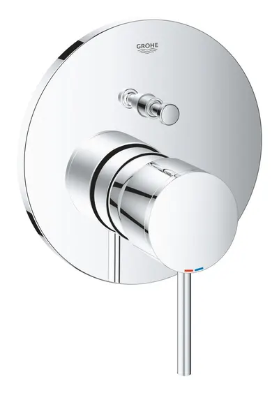 Unitate comanda Grohe Atrio 24066003, aparenta, monocomanda, diverter, 2 iesiri, necesita set fixare, Crom