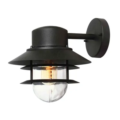 Aplica Copenhagen 1 Light Wall Lantern – Black
