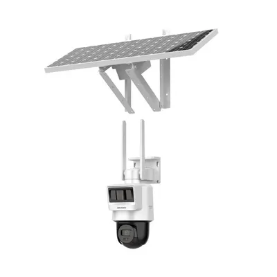 Camera supraveghere IP Speed Dome PT GSM 4G cu panou solar HikVision DS-2DE2C400IWG-K/4G/C09S20, 4 MP, 2.8 mm, IR 30 m, microfon, difuzor, slot card, acumulator 8000 mAh
