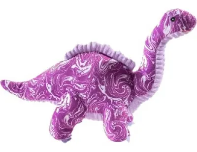 Jucărie de pluș ecologică Heunec - Dinozaur mov, 43 cm
