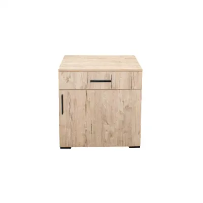Comoda ECONO, 1 usa si 1 sertar, sherwood, 60x40x64,5 cm