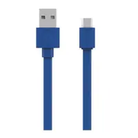 Cablu USB 2.0, Micro USB, 1.5 m, Albastru, Allocacoc