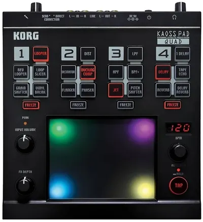 Procesor de efecte Korg - Kaoss Pad Quad, negru