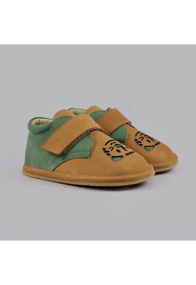 Pantofi Barefoot din piele naturala - Tillie - Maro - Maro
