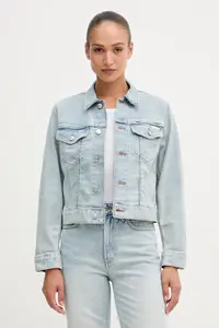 Calvin Klein Jeans geacă de blugi pentru femei, cu bumbac