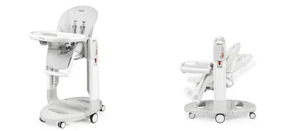Scaun de masa 3 in 1 Peg Perego Tatamia Follow Me 0-15 Kg Wonder Grey