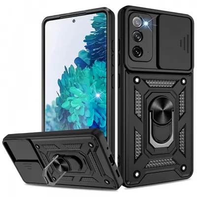 Husa pentru Samsung Galaxy Note 20 5G N981 / Note 20 N980, Techsuit, CamShield, Neagra