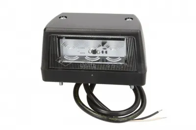 Lampa numar inmatriculare (LED, 12 24V, culoare: negru, 55x57x102mm)