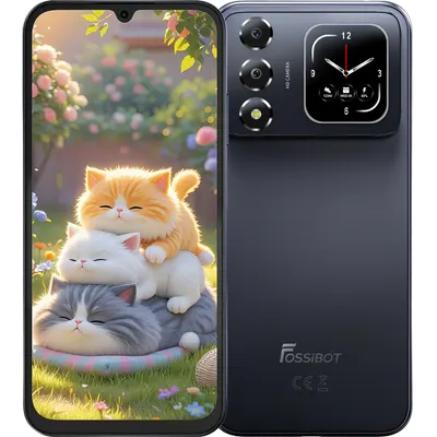 Telefon Fossibot S7, 4G, Dual SIM, 6.9 120Hz, Octa-Core T615, 8GB RAM, 256GB, Camera 16MP + 8MP, 5000mAh, Android 16, Black