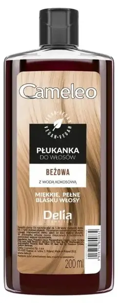 Delia Cameleo Toner de păr cu apă de cocos, bej, 200 ml