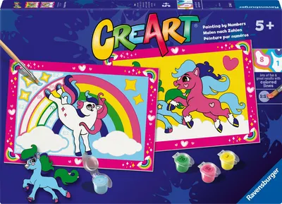 Set de pictat după numere Ravensburger CreArt - Ponei de zână