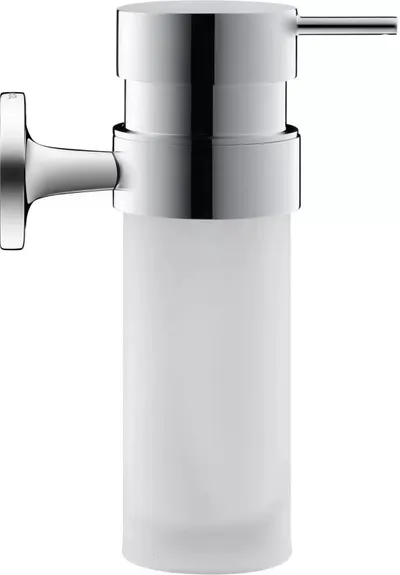 Dozator sapun Duravit Starck T 0099351000, montare pe perete, 200 ml, sticla/metal, Crom lucios