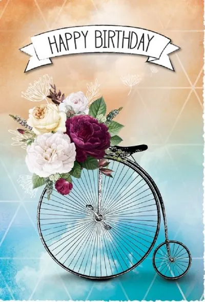 Felicitare Gespaensterwald - Silver Line, Bicicleta