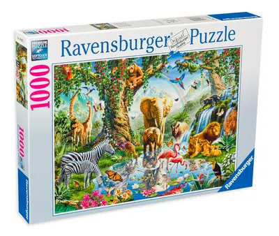 Puzzle Ravensburger de 1000 piese - Aventuri in Jungla