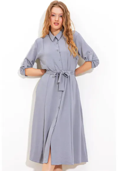 Rochie midi - gri - Gri