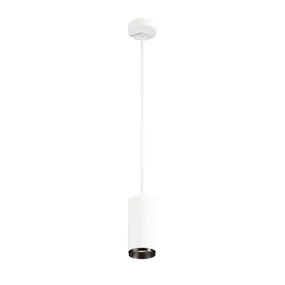 Lampa suspendata, lustra NUMINOS M Pendant, white Indoor LED pendant light black/black 4000K 36°