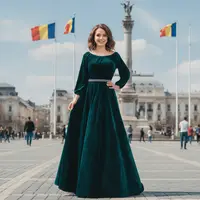 Rochie eleganta din catifea Cati 4