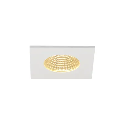 Spot incastrat, PATTA-I Ceiling lights, white LED, 3000K, square, matt white, 38°, incl. driver