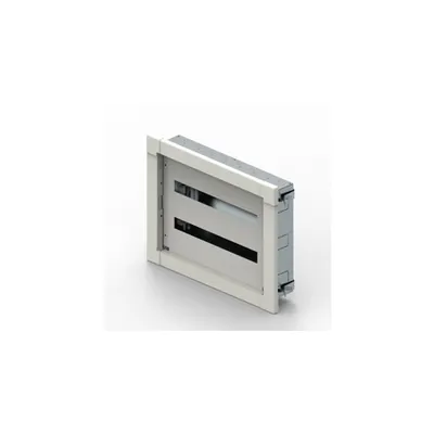 Tablou metalic modular XL³ S 160 montaj incastrat 24-module pe rand cu fixing lugs - RAL 9003 - 2 randuri - 48 module -512x667x138 mm