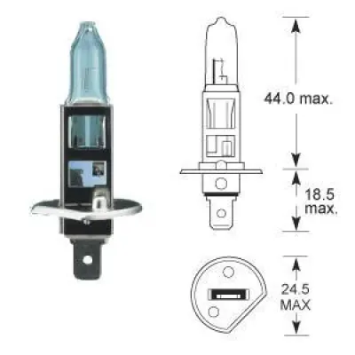 Bec auto halogen pentru far Magneti Marelli Standard H1 55W 12V 002551100000