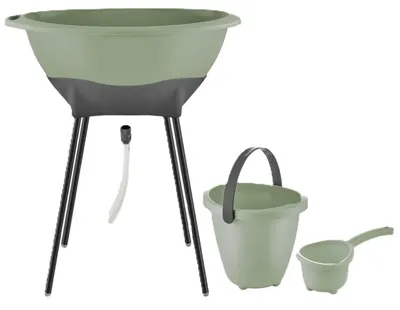 Set de baie elegant din 3 piese BabyJem - Soft Green
