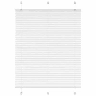 vidaXL Jaluzea plisată alb 110x150 cm Lățime țesătură 109,4 cm