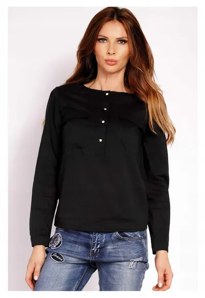 Camasa de dama L025 - - Negru