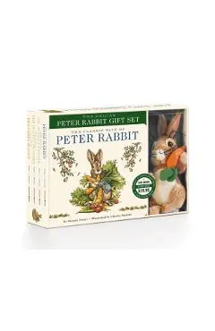 The Peter Rabbit Deluxe Plush Gift Set: The Classic Edition Board Book + Plush Stuffed Animal Toy Rabbit Gift Set