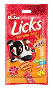 Dr Zoo Licks, recompense caini, Pui, 4x15 g