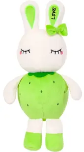 Jucărie de pluș Stip - Bunny, Green Strawberry, 30 cm