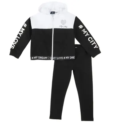 Trening copii Chicco cu gluga, negru, 78832-64CLT