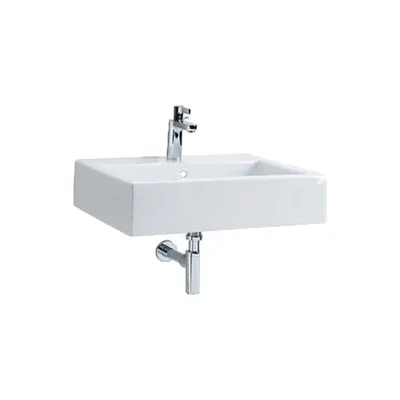 Lavoar baie suspendat alb lucios 60 cm, dreptunghiular, Kolo Twins