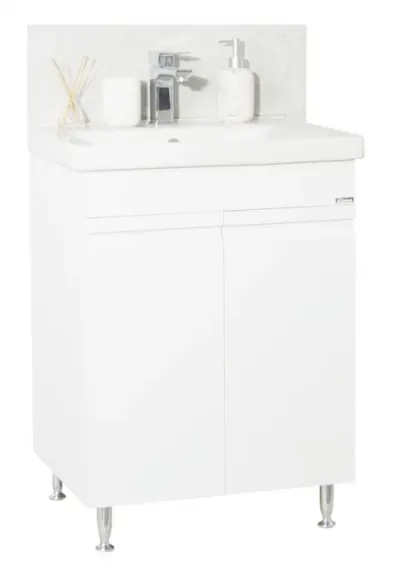 Set Baza front MDF si Lavoar seria 786, 60 cm, alb