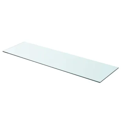 vidaXL Raft din sticlă transparentă, 90 x 25 cm