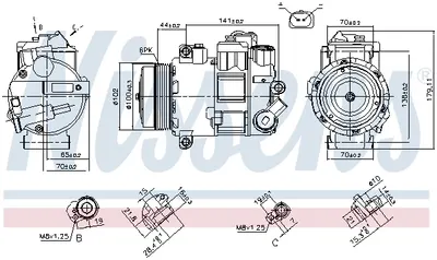 Compresor climatizare aer conditionat potrivit VW CRAFTER 30-35, CRAFTER 30-50 2.0D 05.11-12.16
