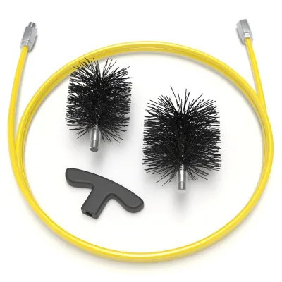 Set curatare tubulatura peleti - 3m lungime perie fi80 + fi100