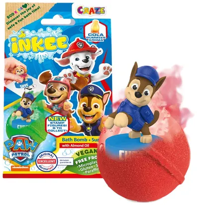Bombă de baie Craze - Paw Patrol, cu figurină surpriză, sortiment