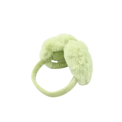 Căști pufoase pentru urechi Antonio, 94 g, Ø 14 cm, circumferință 44 cm, verde fistic