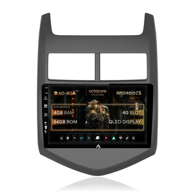 Navigatie Chevrolet Aveo 2 (2010-2015), Android, A-Octacore 4GB RAM + 64GB ROM, 9 Inch - AD-BGA9004+AD-BGRKIT239